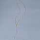 Stone and Strand 14K Yellow Gold LAB-Created Morse Code Lariat Necklace Editorial Image