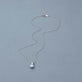 Stone and Strand LAB-Created Old Mine Cut Diamond Platinum Necklace Editorial Image