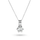 Stone and Strand LAB-Created Old Mine Cut Diamond Platinum Necklace Front Image