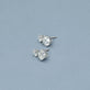 Stone and Strand LAB-Created Old Mine Cut Double Diamond Platinum Earrings Editorial Image