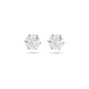 Stone and Strand LAB-Created Old Mine Cut Platinum Stud Earrings Front Image