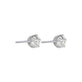 Stone and Strand LAB-Created Old Mine Cut Platinum Stud Earrings Rear Image