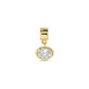 Stone and Strand 14K Yellow Gold Lab-Created Oval Diamond Charm Front Image