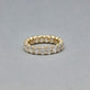 Stone and Strand 14K Yellow Gold Lab-Created Oval Eternity Band Editorial Image