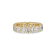 Stone and Strand 14K Yellow Gold Lab-Created Oval Eternity Band Side Image