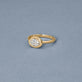 Stone and Strand 14K Yellow Gold LAB-Created Oval Icon Pinky Ring Editorial Image