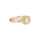 Stone and Strand 14K Yellow Gold LAB-Created Oval Icon Pinky Ring Side Image