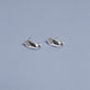 Stone and Strand Sterling Silver LAB-Created Pave Knife Edge Hook Earrings Editorial Image