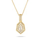 Stone and Strand 14K Yellow Gold LAB-Created Pave Power Shield Diamond Necklace Front Image