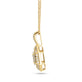 Stone and Strand 14K Yellow Gold LAB-Created Pave Power Shield Diamond Necklace Side Image