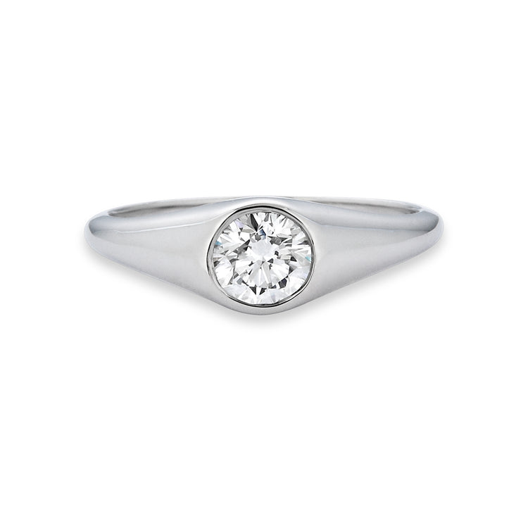 Lab Created Diamond Pinky Ring STONE AND STRAND