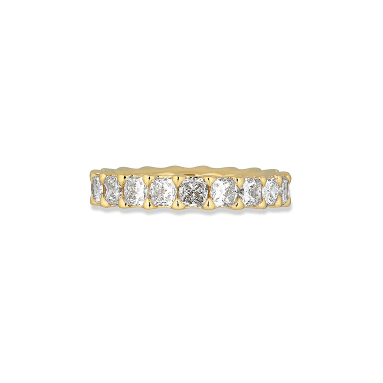 Stone and Strand 14K Yellow Gold Lab-Created Princess Eternity Band Front Image