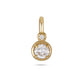 Lab-Created Round Diamond Bonbon Charm