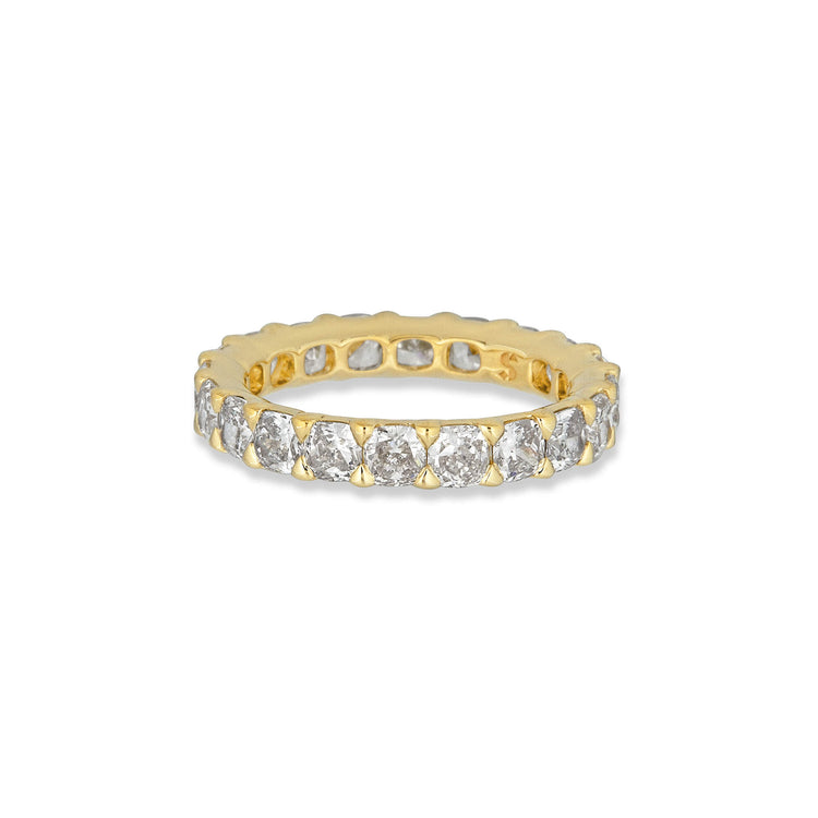 Stone and Strand 14K Yellow Gold Lab-Created Round Diamond Eternity Band Side Image
