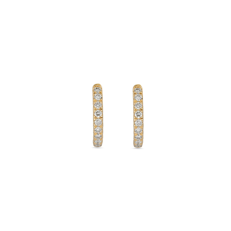 Stone and Strand 14K Yellow Gold Lab-Created Second Hole Huggies Front Image