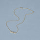 Stone and Strand 14K Yellow Gold LAB-Created Serif Nameplate Necklace Editorial Image