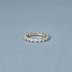 Stone and Strand Platinum LAB-Created Shared Prong Eternity Band Editorial Image