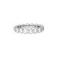 Stone and Strand Platinum LAB-Created Shared Prong Eternity Band Front Image