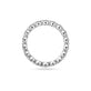 Stone and Strand Platinum LAB-Created Shared Prong Eternity Band Top Image