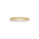 Stone and Strand 14K Yellow Gold LAB-Created Shared Prong Eternity Band Front Image