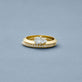 Stone and Strand 14K Yellow Gold LAB-Created Shield Diamond Ring Stack Editorial Image