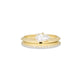Stone and Strand 14K Yellow Gold LAB-Created Shield Diamond Ring Stack Front Image