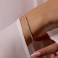 Image of Sterling Silver LAB-Created Diamond Flex Bangle on Models Arm