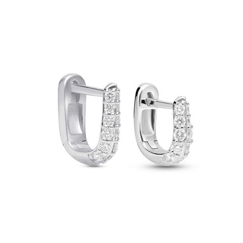 Stone and Strand Sterling Silver LAB-Created Silver Knife Edge Duo Set Side Image