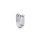 Stone and Strand Sterling Silver LAB-Created Silver Knife Edge Single Hoop Rear Image
