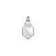 Stone and Strand Sterling Silver LAB-Created Pave Hexagon Charm Rear Image