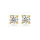 Stone and Strand 14K Yellow Gold LAB-Created Diamond Essential Round Stud Earrings Front Image