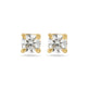 Stone and Strand 14K Yellow Gold LAB-Created Diamond Essential Round Stud Earrings Front Image