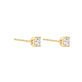 Stone and Strand 14K Yellow Gold LAB-Created Diamond Essential Round Stud Earrings Side Image