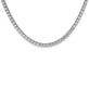 Lab-Created Unflippable Tennis Necklace in White Gold