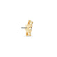 Stone and Strand 14K Yellow Gold LAB Three Diamond Piercing Earring Rear Image