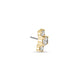 Stone and Strand 14K Yellow Gold LAB Three Diamond Piercing Earring Side Image