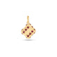 Stone and Strand 10K Yellow Gold Lady Luck Ruby Dice Charm Front Image