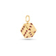 Stone and Strand 10K Yellow Gold Lady Luck Ruby Dice Charm Side Image