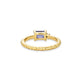 Stone and Strand 10K Yellow Gold Lakeside At Twilight Diamond and Tanzanite Ring Rear Image