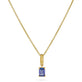 Stone and Strand 10K Yellow Gold Lakeside Tanzanite Necklace Close Up Image