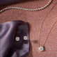 Still life image of Large Mosaic Diamond Necklace with Stone and Strand solid gold jewelry