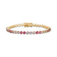 Stone and Strand 10K Yellow Gold Lavender Haze Pink Amethyst and Pink Topaz Tennis Bracelet Front Image