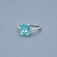 Stone and Strand 14K White Gold Le Bleu Aquamarine Diana Ring Editorial Image