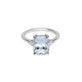 Stone and Strand 14K White Gold Le Bleu Aquamarine Diana Ring Front Image