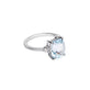 Stone and Strand 14K White Gold Le Bleu Aquamarine Diana Ring Side Image