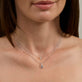 Image of 14K White Gold Le Bleu Cushion Cut Aquamarine Pendant with Stone and Strand Necklaces