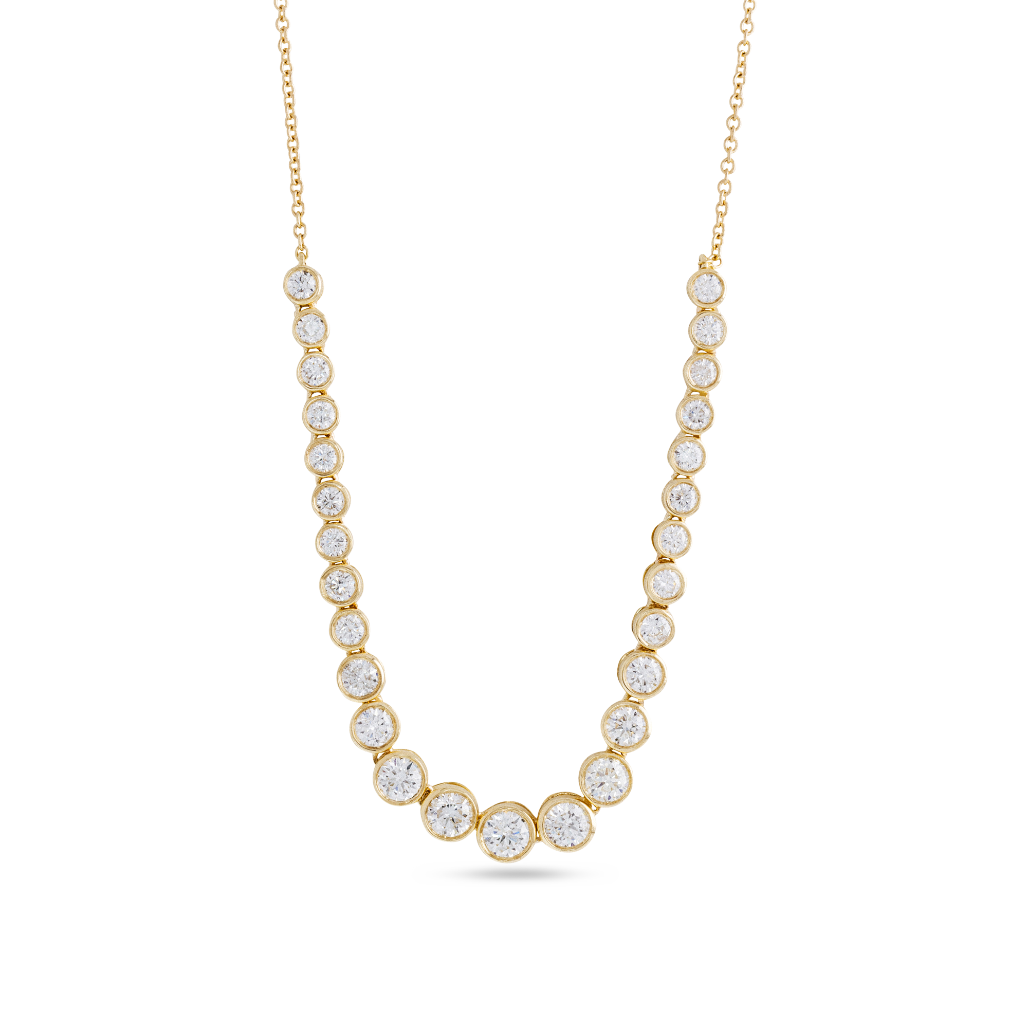 Let It Slide Diamond Tennis Necklace