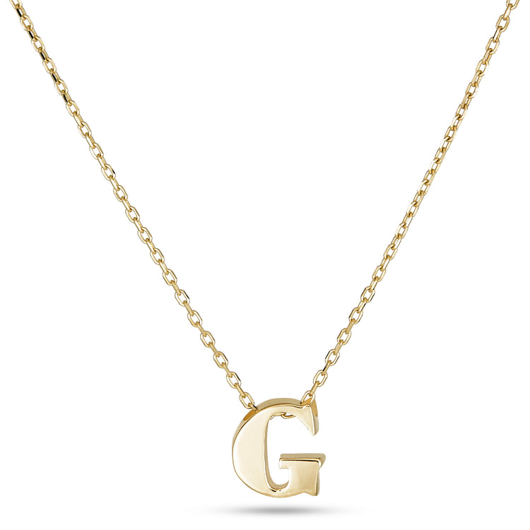 G - Letter Name Necklace Initial Necklace | Initial necklace, Initial  necklace gold, Necklace