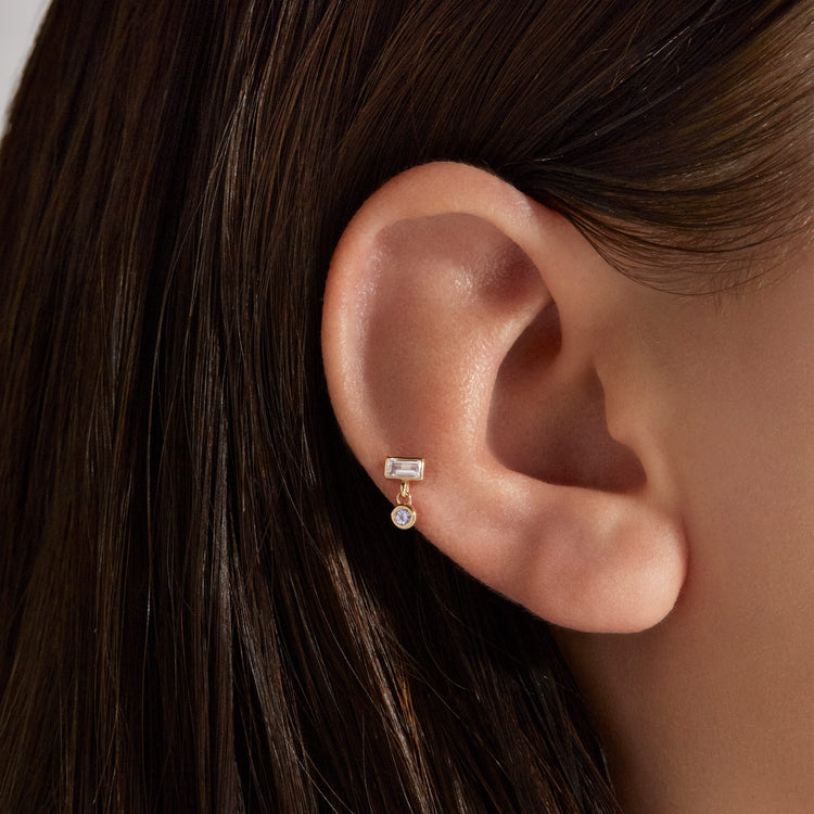 Lilac Sky Push Pin Stud