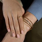 Image of 14K Yellow Gold Liquid Gold Stretch Bracelet with Stone and Strand Bracelets